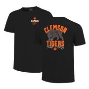 Clemson Tiger Statue Arc Stone Comfort Colors Tee